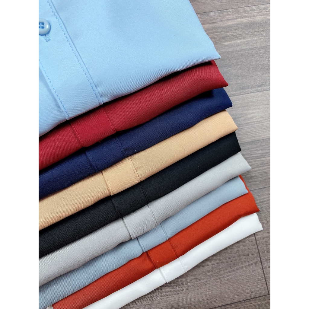 ÁO SƠ MI LỤA THÁI CHỐNG NHĂN - HÌNH SHOP