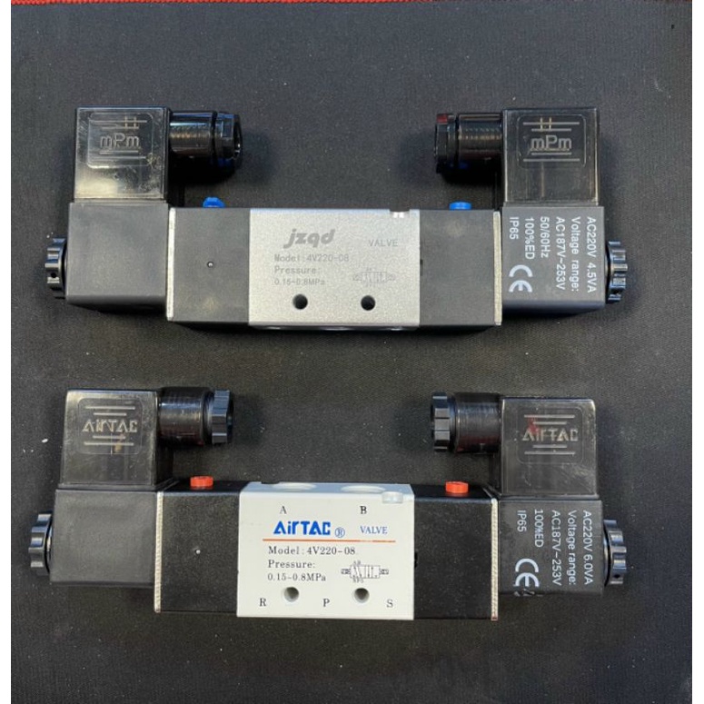 Van Điện Từ 4V220-08 AIRTAC 2 Chiều - AC220V Chính Hãng