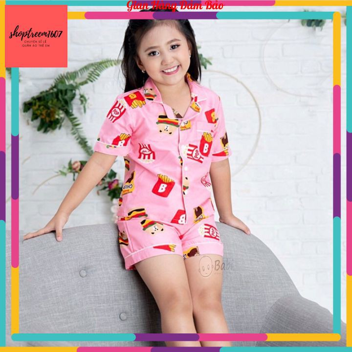 Bộ pijama cho bé gái chất Kate loại 1 hàng bao đẹp rẻ ạ