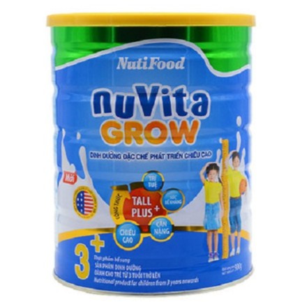 Sữa Bột Nuvita Grow 3+ (Từ 3 Tuổi Trở Lên) - Lon 900g