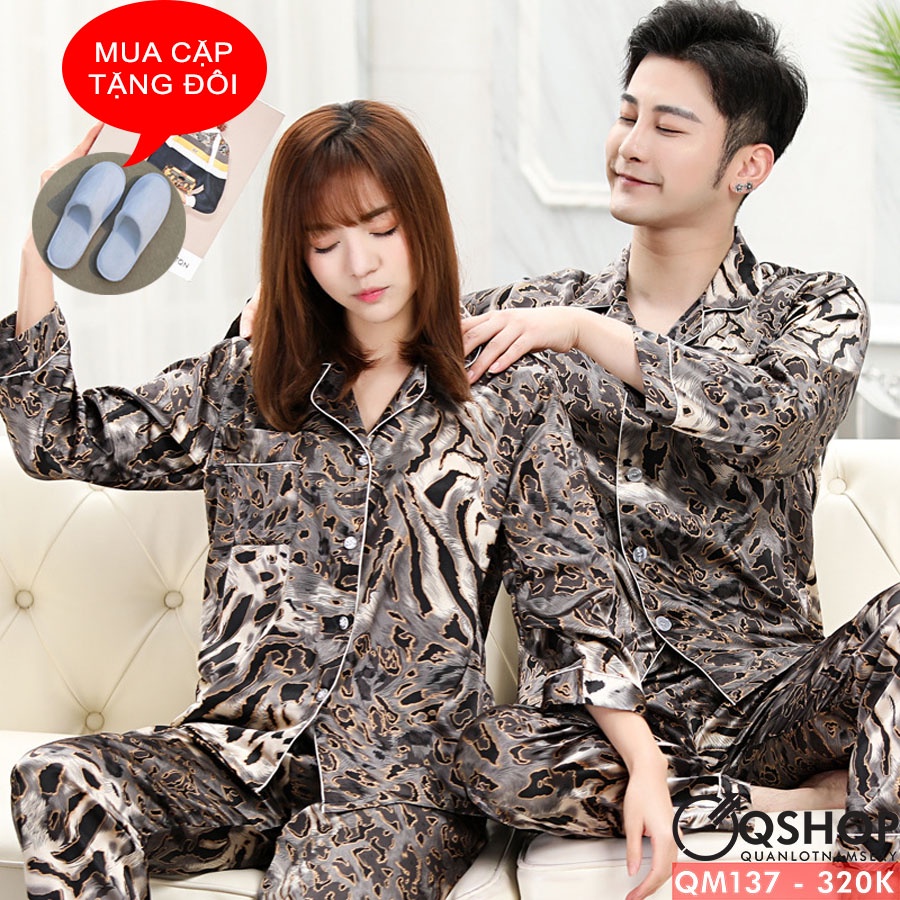 BỘ ĐỒ PIJAMA  ĐÔI TAY DÀI QSHOP QM137