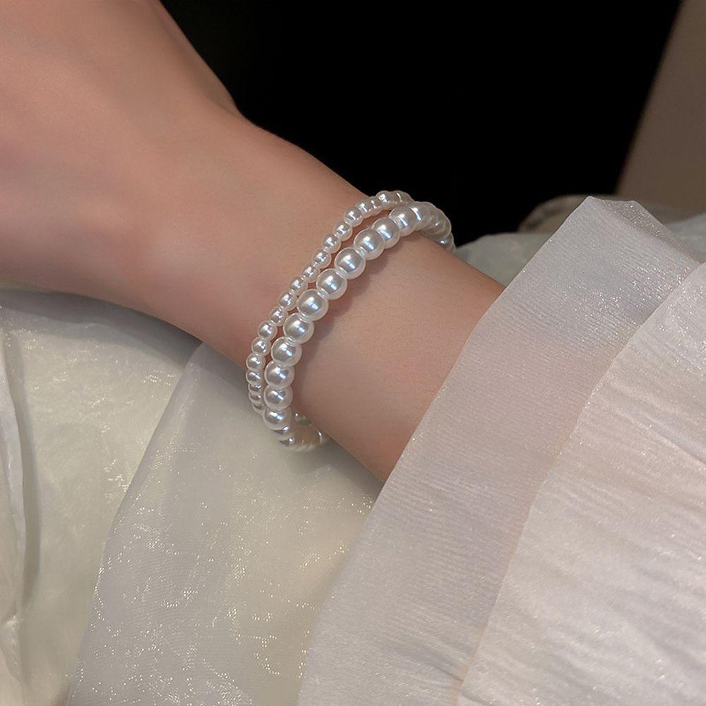 Vòng Tay Co Giãn Thiết Kế Đơn Giản Phong Cách Pháp Cổ Điển Thời Trang Cho Nữ