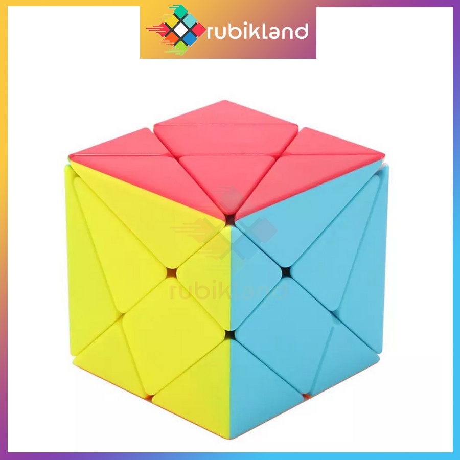 Rubik QiYi Axis Cube Stickerless Rubic Biến Thể 3x3 Đồ Chơi Trí Tuệ Trẻ Em