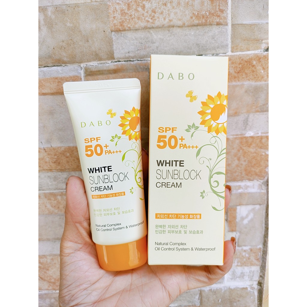 Kem chống nắng DABO white sunblock cream SPF50 PA+++