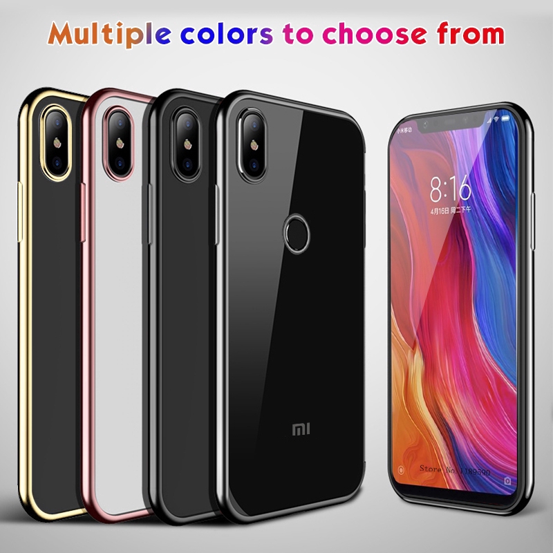 Ốp điện thoại trong suốt chống sốc dành cho Xiaomi Pocophone F1 redmi Note 7 6/ Pro Redmi 6 pro 5/Plus Mi9/se/explorer