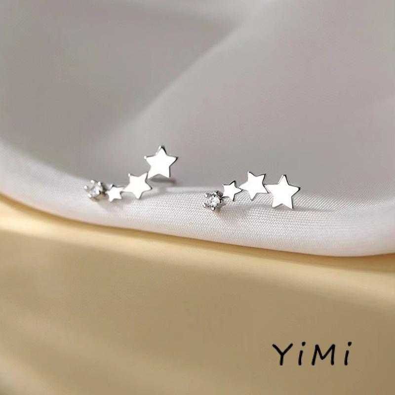 Khuyên Tai Ngôi Sao Mạ Bạc 925