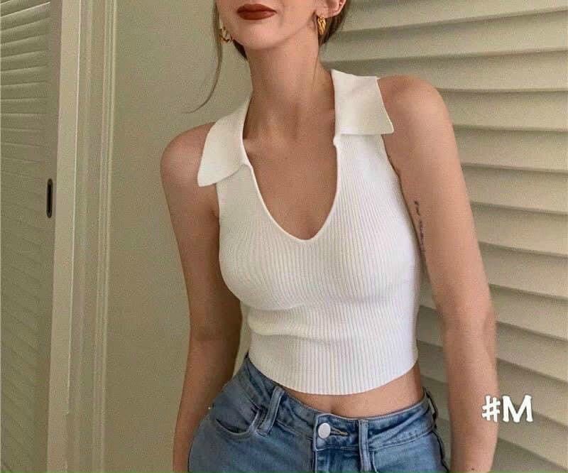 Áo 3 lỗ cổ bẻ Quảng châu khoét cá tính | BigBuy360 - bigbuy360.vn