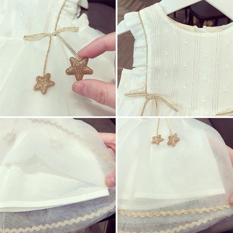 Váy đầm công chúa bé gái hàn quốc cộc tay cho bé gái