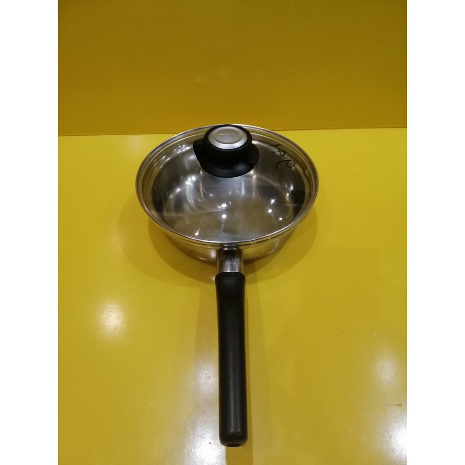 Chảo inox Cladex nội địa Nhật, size 22cm, cao 6cm (mã 941), Dùng được bếp từ