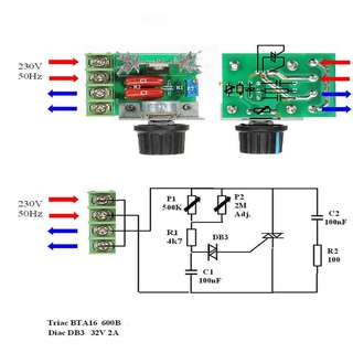 Module dimmer dim điều chỉnh ac 220V 2000W