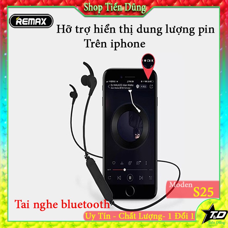 Tai nghe bluetooth remax RB S25 v4.2 dòng thể thao quàng cổ