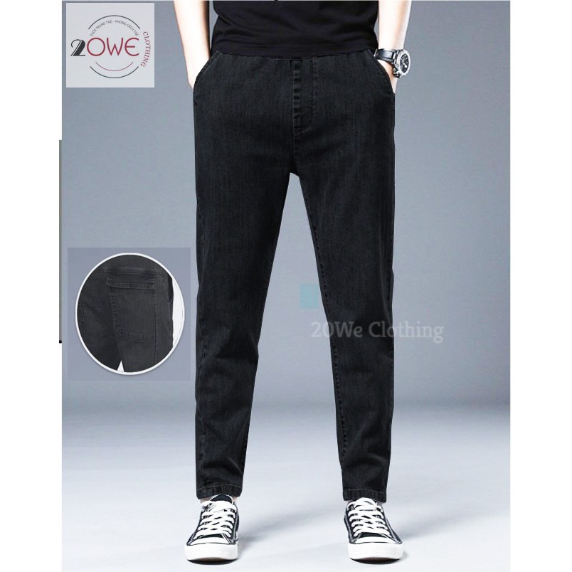 Quần Jean, Baggy, jeans, bò nam, túi hộp 2 mầu đen xanh, ống xuông,rộng mã TH-01 style hàn quốc | BigBuy360 - bigbuy360.vn