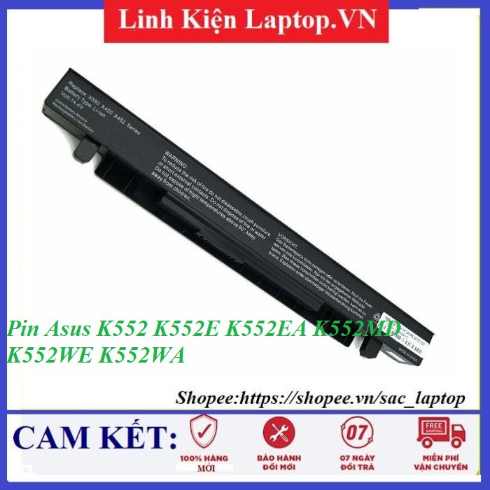 ⚡️[Pin zin]Pin laptop Asus K552 K552E K552EA K552MD K552WE K552WA