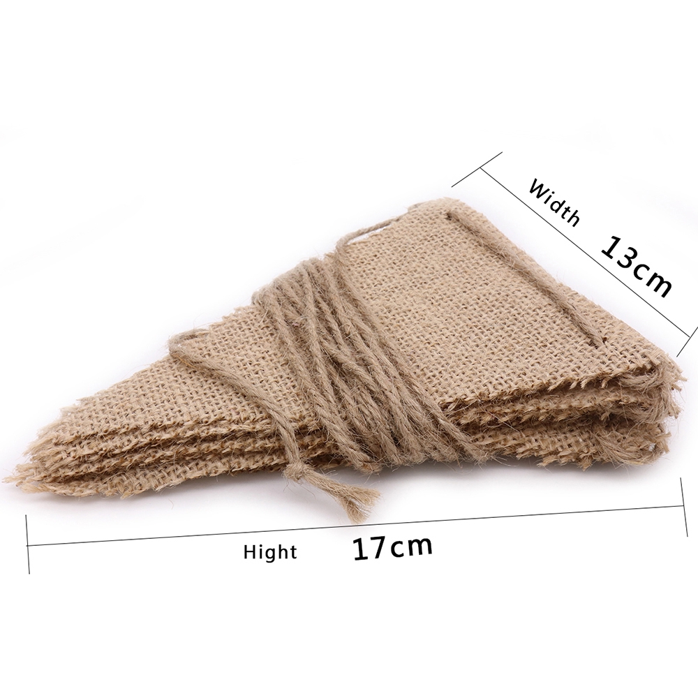 Dây treo trang trí 13 lá cờ vải bố cổ điển dài 2.8m tiện lợi