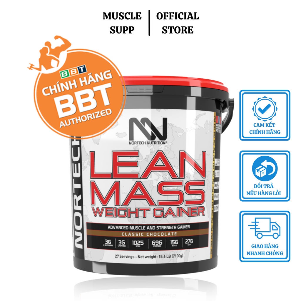 NorTech Lean Mass Gainer - Sữa Tăng Cân Tăng Cơ
