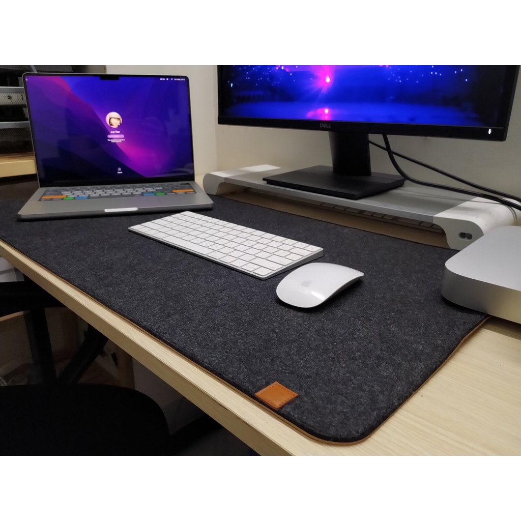 Thảm Nỉ Trải Bàn Làm Việc Deskpad Lucas Chống Trơn Trượt, Phù Hợp Với Mọi Mặt Bàn, Không Xù Lông