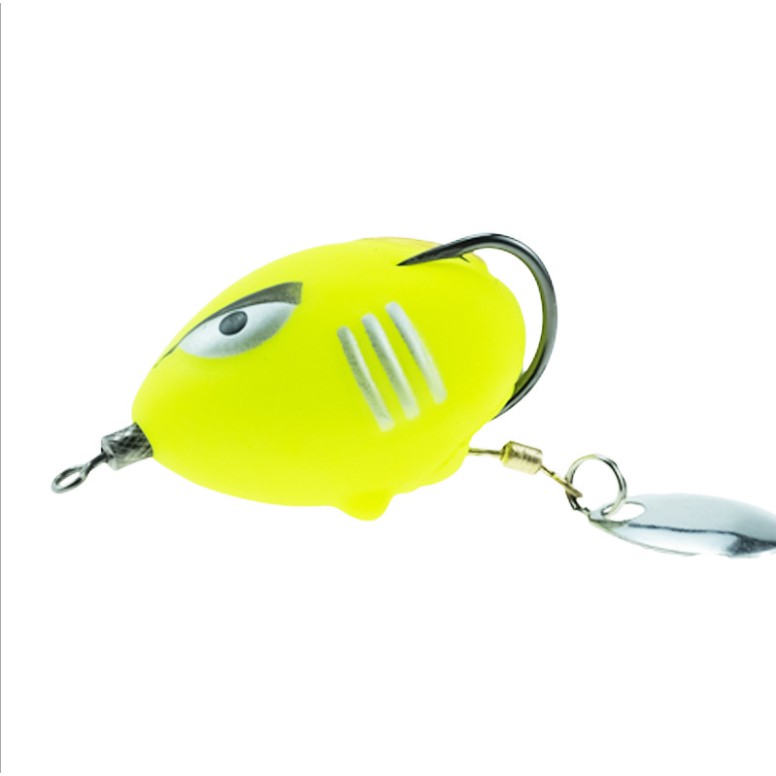 Sẵn sàng Cổ phần mềm Mồi câu cá Mồi câu cá Mồi câu cá 3CM / 5G Topwater Ray Frog Angry Birds Nhân tạo Mồi mềm