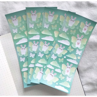 Sticker Lovely rabbit - Green