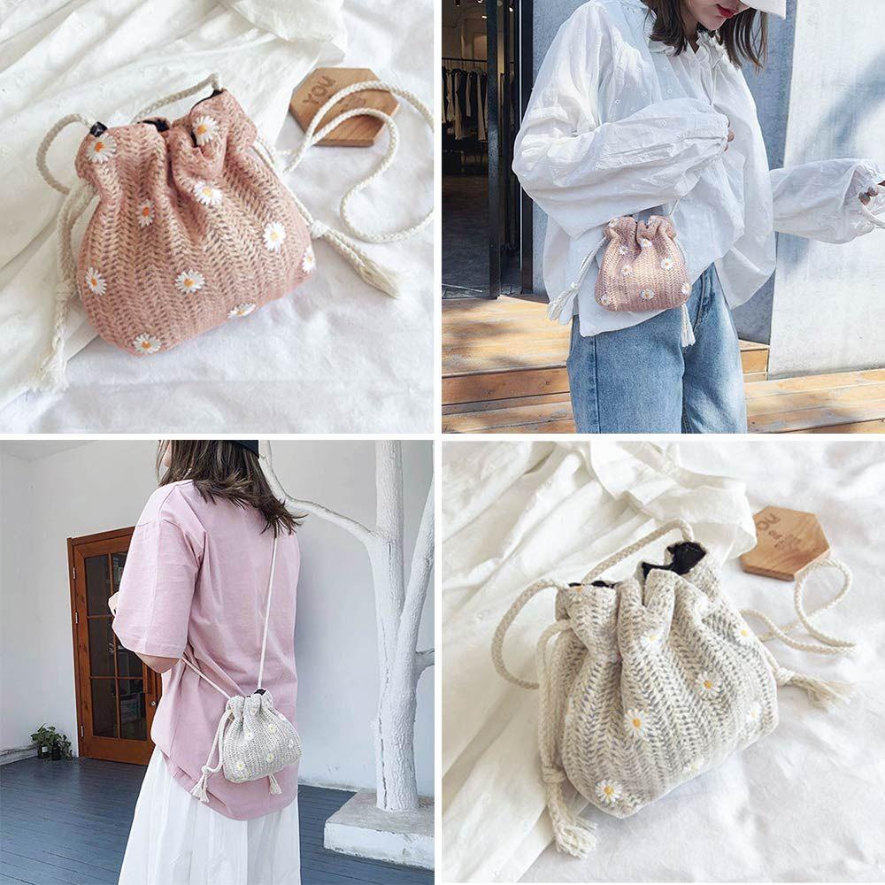 UUMIR Túi Cói Dây Rút Đeo Chéo Thời Trang Trẻ Trung