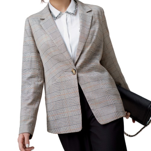 ÁO blazer kẻ caro dáng suông SYO A6820022