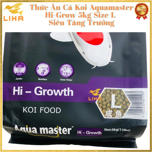 Cám AquaMaster Growth, Hi Growth, Color - Thức Ăn Cá Koi 1kg