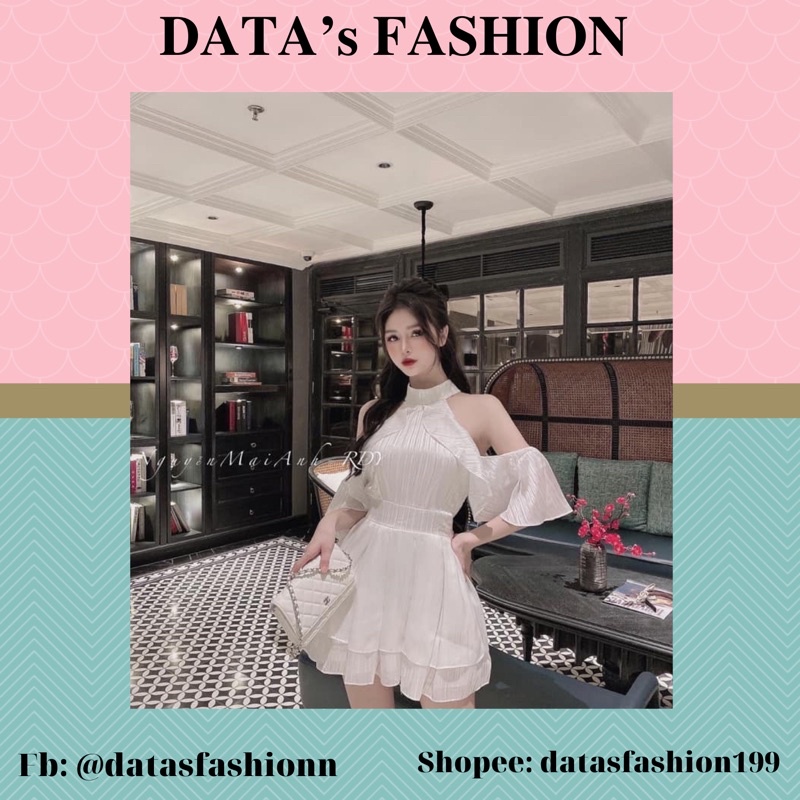 [ MÃ DATAS20K3DT GIẢM 20% ĐƠN 500K ] Jumpsuit tơ dáng xòe khoét vai