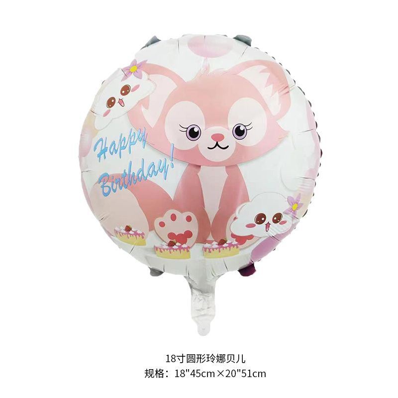 Bong Bóng Lá Nhôm Hình Stellalou Linabell Dùng Trang Trí Tiệc Sinh Nhật