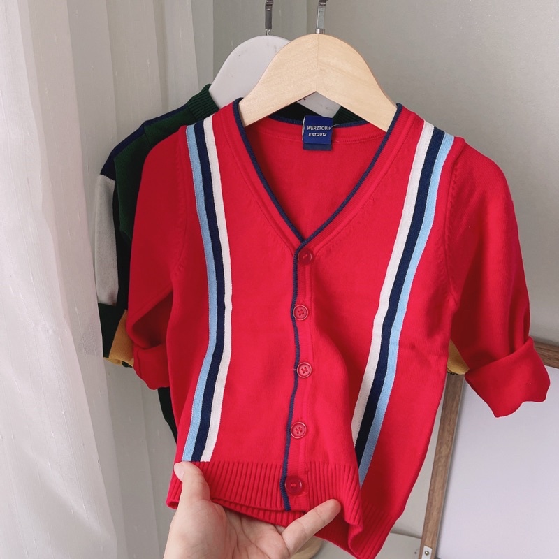 HOT ! ÁO CARDIGAN LEN TQXK XỊN ĐẸP CHO BÉ TRAI (13-25kg)