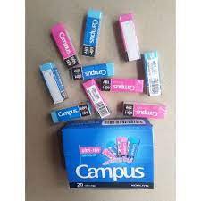 Gôm Tẩy Bút Chì Campus Meow – Nhiều Màu - Không Bụi - Siêu mềm - Siêu dẻo - Tẩy sạch