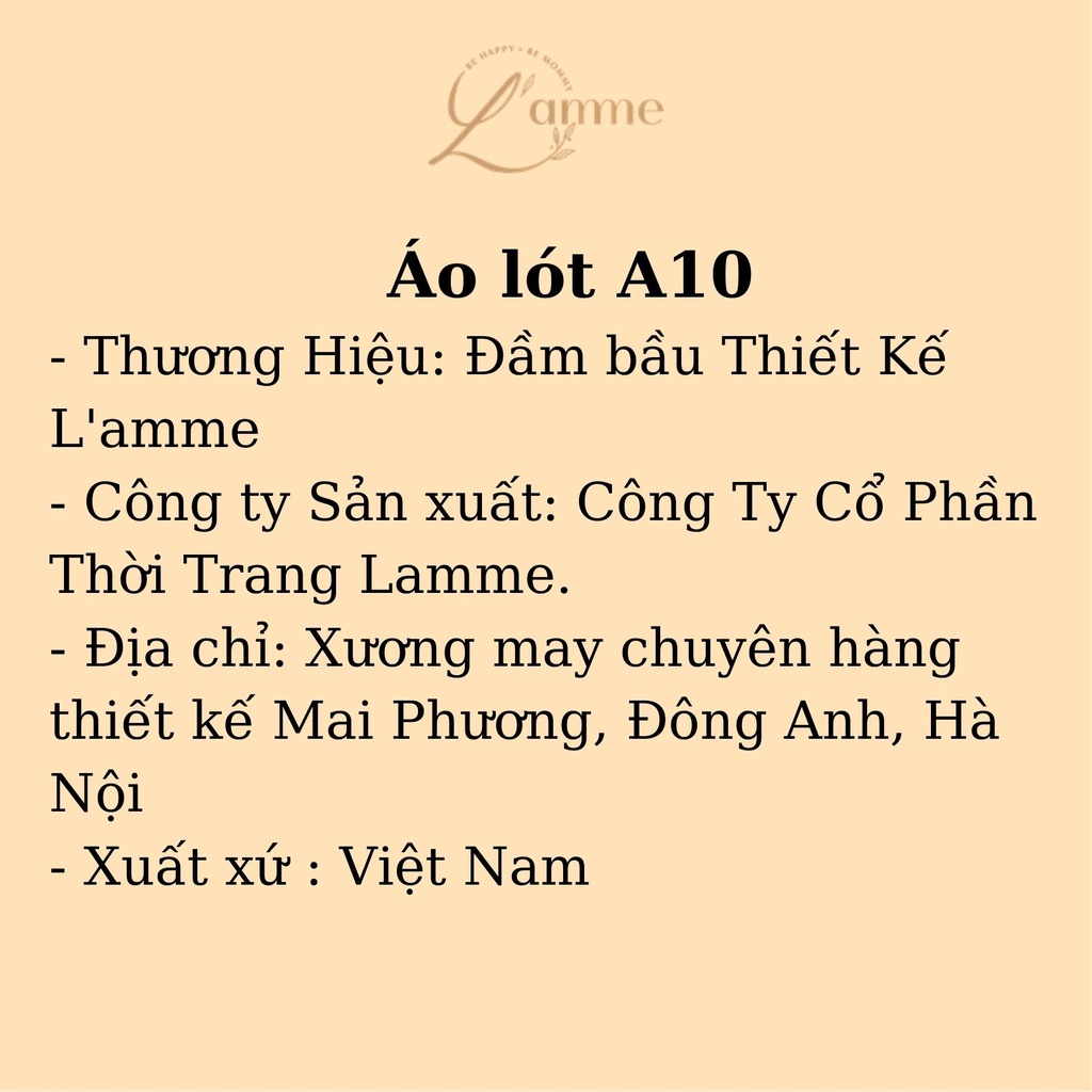 Áo lót A10 chất liệu su đúc siêu co dãn đàn hồi, thoáng mát dành cho phái đẹp thiêt kế by LAMME | WebRaoVat - webraovat.net.vn