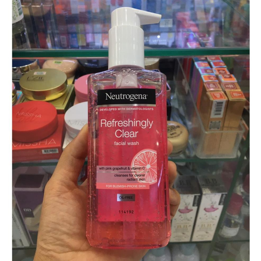 Sữa Rửa Mặt bưởi hồng Neutrogena Refreshingly Clear