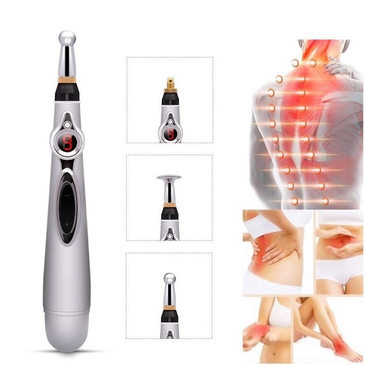 Máy Bấm Huyệt Châm Cứu Massage Xung Điện Trị Liệu Model W912 Dùng Pin AA