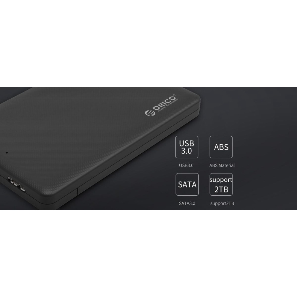 Box ổ cứng 2.5'' Orico 2577U3 Sata 3.0 - Dùng cho HDD, SSD - Hàng Chính Hãng Bảo Hành 12 Tháng