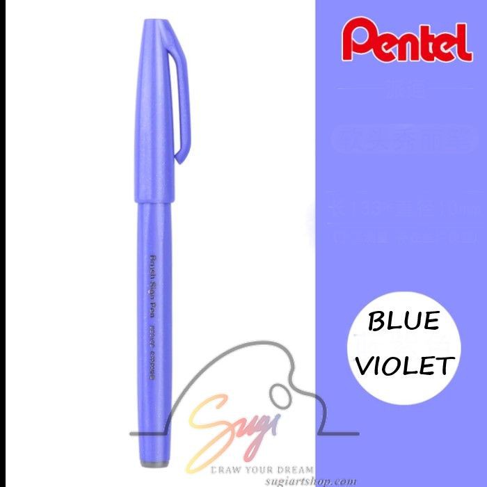 [SUGI ART SHOP] Bút viết thư pháp Pentel Fude Touch Brush Sign Pen tông màu Pastel