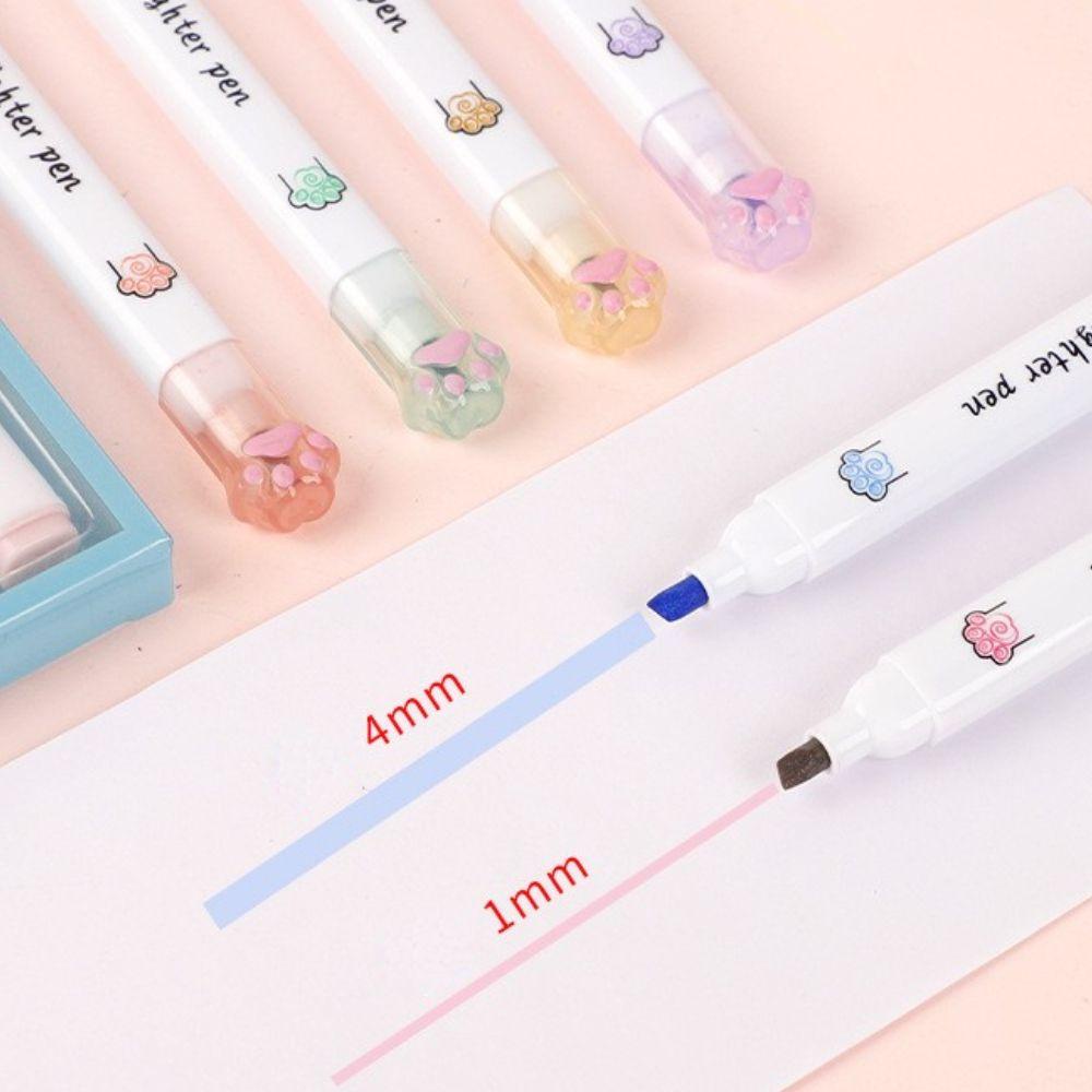 Set 6 Bút Dạ Quang Nhiều Màu Sắc Phong Cách Nhật Bản