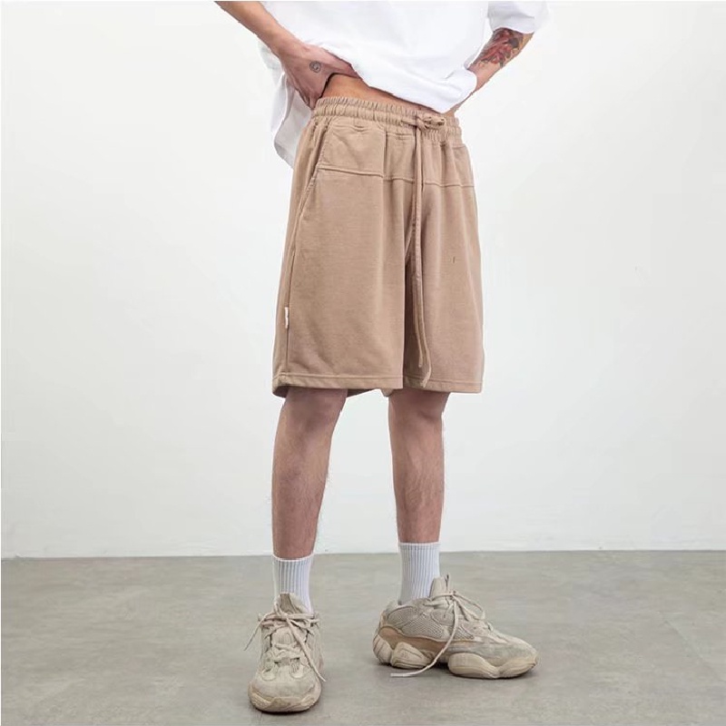 Quần Short Thể Thao Lưng Thun Ống Rộng Thoải Mái Phong Cách Hàn Quốc Thời Trang Cho Nam Size M-3XL