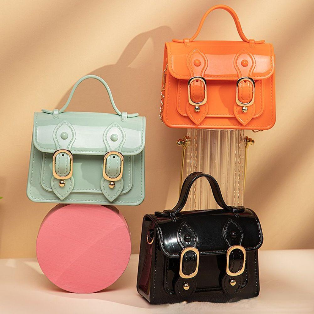 USNOW Túi Xách Nhựa Dáng Vuông Nhỏ Thời Trang Cao Cấp Cho Nữ