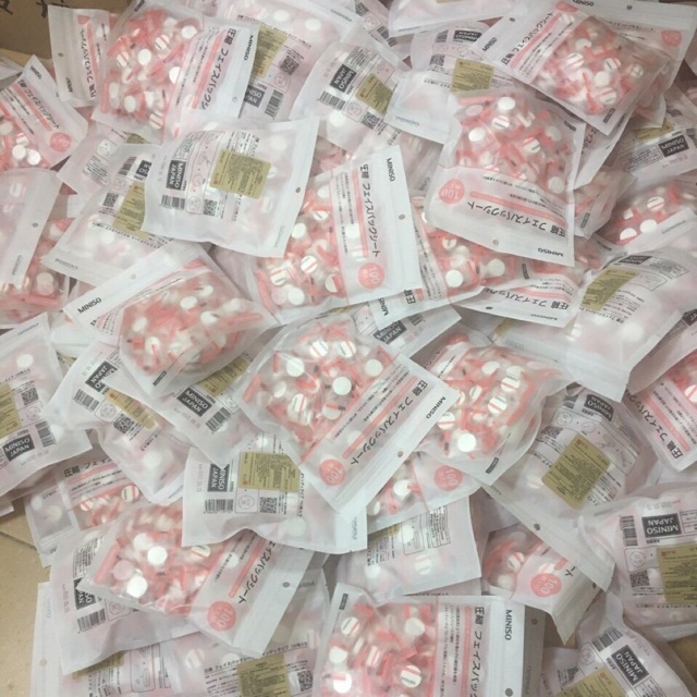 Combo khách sỉ mask nén Miniso