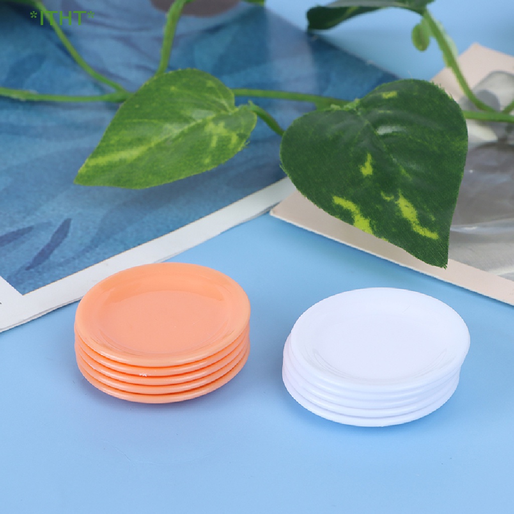 Set 5 Đĩa Đồ Chơi Mini Tỉ Lệ 1: 12 Dành Cho Nhà Búp Bê Mới