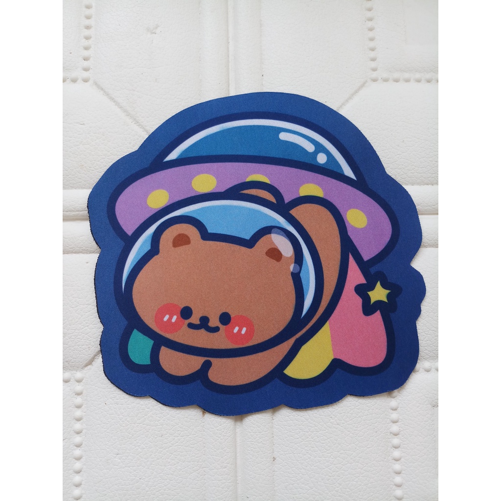 Miếng lót chuột silicon hình thú 3D trang trí bàn làm việc góc học tập