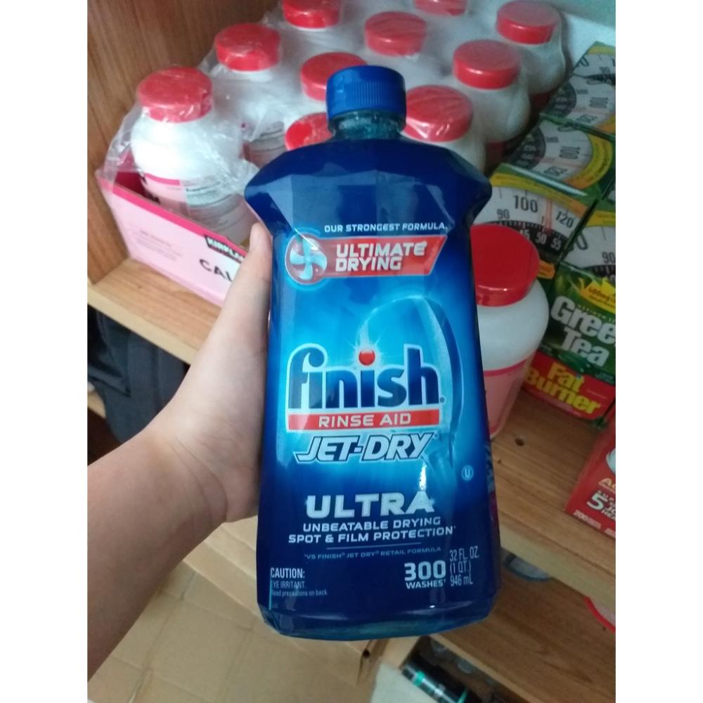 Nước rửa chén Finish Jet-Dry Ultra Rinse Aid Dishwasher Rinse 946ml