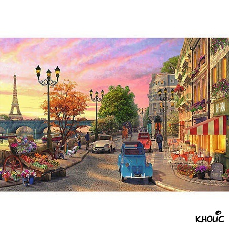Paris, jigsaw puzzle, 300/500/1000 pieces ghép hình bằng gỗ, đồ chơi