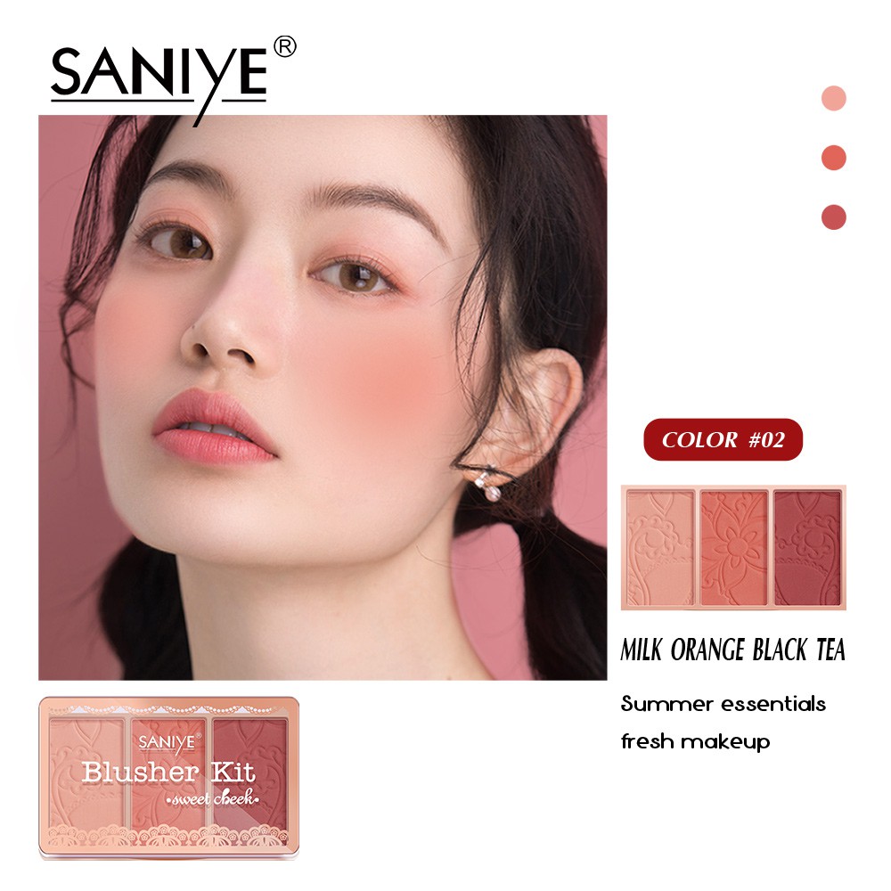 Bảng phấn má hồng SANIYE E0337 màu lì 10.6g