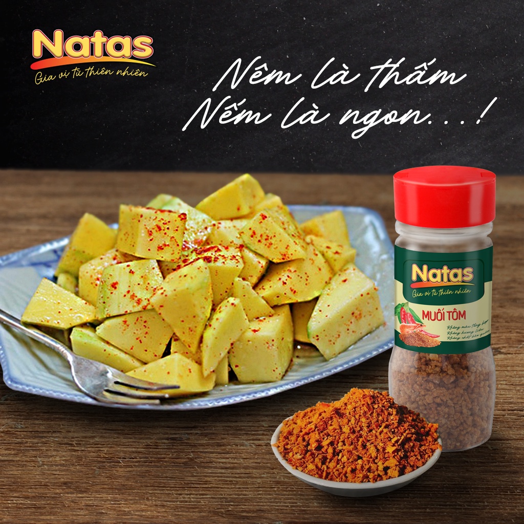 Muối tôm Natas Hũ 70g_ Gia Vị