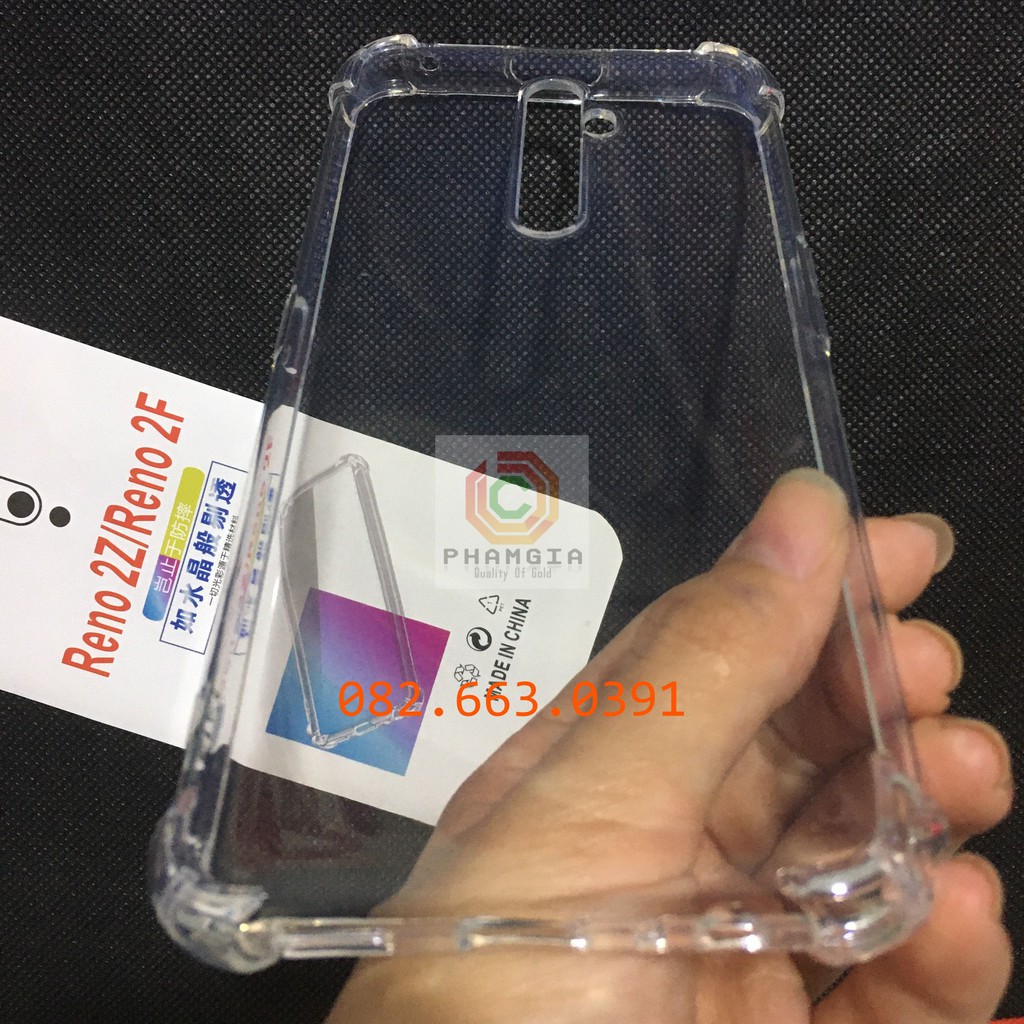 Ốp lưng Oppo reno 2z/ 2f chống sốc dẻo trong silicon