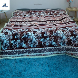 Chăn lông cừu đại hàn cao cấp 3 lớp mền lông cừu mềm nhẹ kích thước 1m9x2m1 - 2.5kg