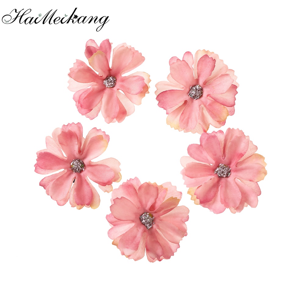 Haimeikang Set 5 Kẹp Tóc Đính Đá Nhiều Màu Sắc Thời Trang