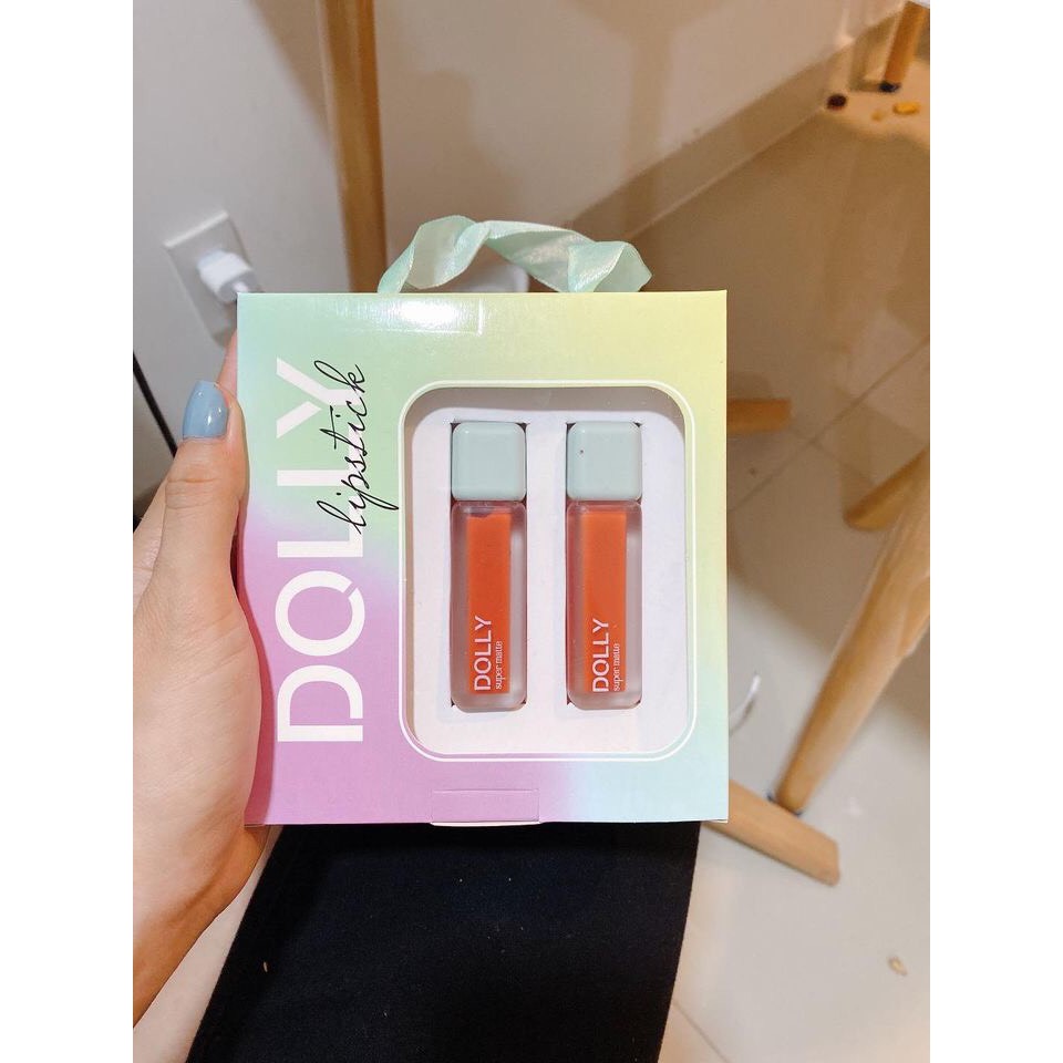 <GIẢM NGAY 20K> SET 2 SON DOLLY SUPER MATTE- ĐẸP XINH LUNG LINH