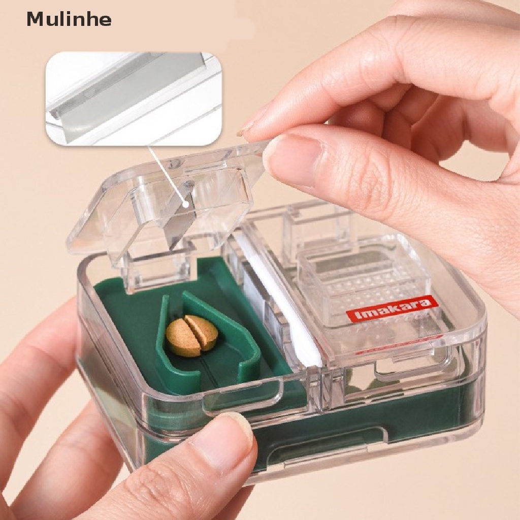 [Hàng mới về] Hộp cắt thuốc đa năng chống thấm nước tiện lợi