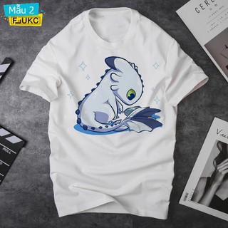 Áo Thun Siêu Đáng Yêu In Hình Dragon Light Fury Cực Đẹp F702L1